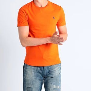 🌸 Polo Ralph Lauren | Orange T Shirt with Blue Polo Logo